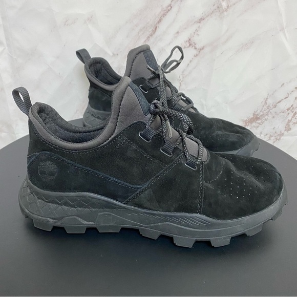 Timberland Brooklyn Oxford Black Suede Sneakers - Picture 11 of 13